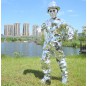 Silver mirror man costume